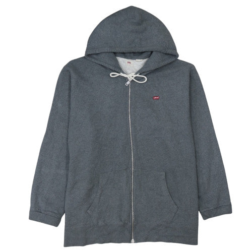 Levi’s Men Grey Full Zip Hoodie 2XL Regular Fit Classic Style