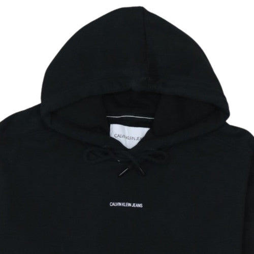 Calvin Klein Jeans Men's Black Pullover Hoodie Size L Classic Logo
