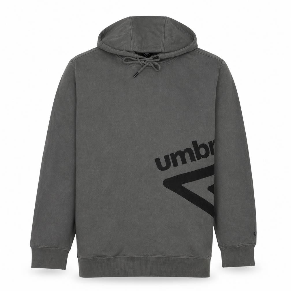 Umbro Men’s Grey Pullover Hoodie 2XL Sports Logo Fleece Sweatshirt