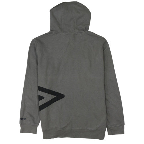 Umbro Men’s Grey Pullover Hoodie 2XL Sports Logo Fleece Sweatshirt
