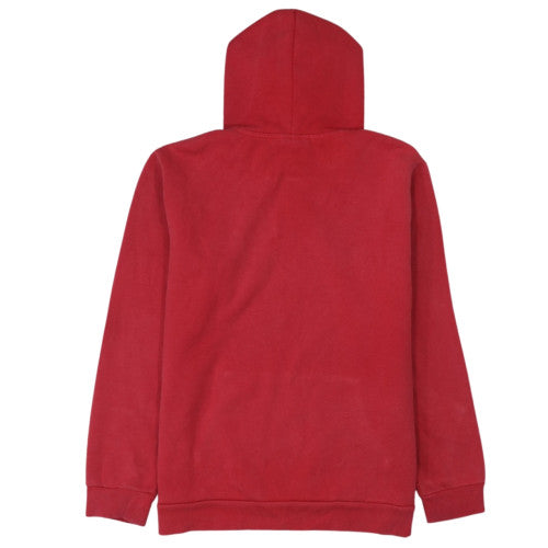 FILA Men's Red Pullover Hoodie M Fleece Graphic Sports Sweatshirt