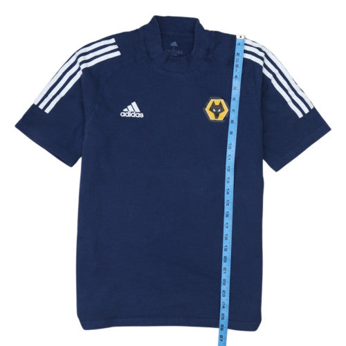 Adidas Men's Navy Wolves Short Sleeve Crew Neck T-Shirt Size L