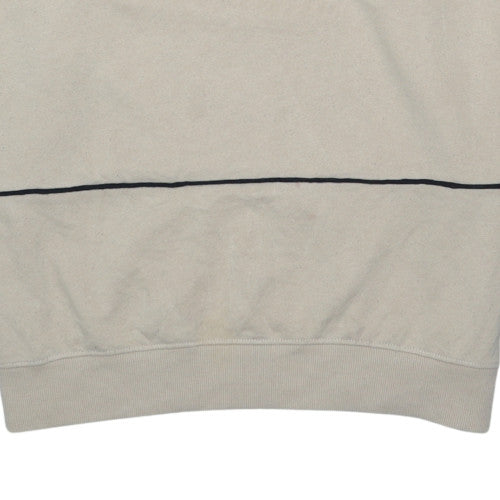 Lonsdale Womens Beige Logo Pullover Sweatshirt Size 18