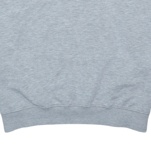 Fila Men's Grey Logo Pullover Sweatshirt Size L Regular Fit