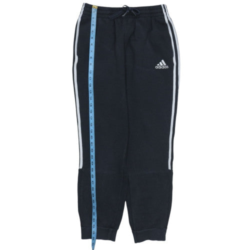 Adidas Men’s Black Jogger Trousers M Regular Fit Cotton Blend