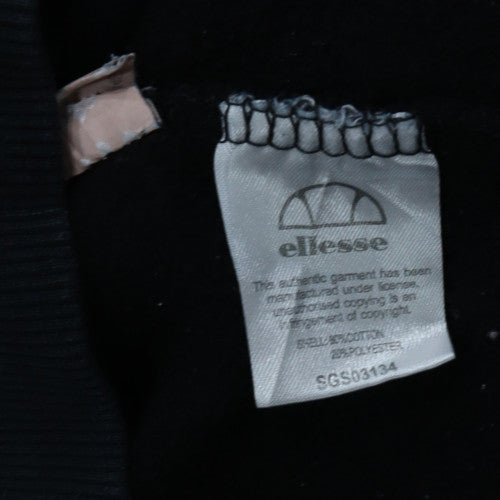 Ellesse Men's Black Full Zip Hoodie Size L Sports Fleece