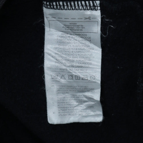 Adidas Men's Black Crew Neck Long Sleeve Sweatshirt Size S