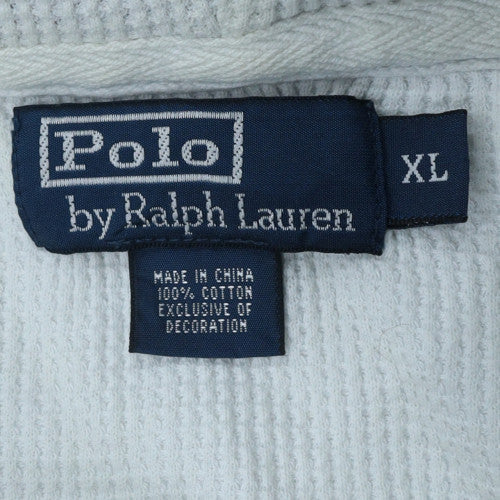 Polo Ralph Lauren Men's Navy & White Striped Full Zip Hoodie XL