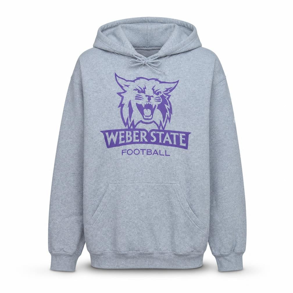 Adidas Men’s Grey Pullover Hoodie M Weber State Football Fleece