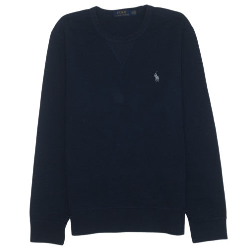 Ralph Lauren Men’s Blue Crew Neck Cotton Pullover Sweatshirt S