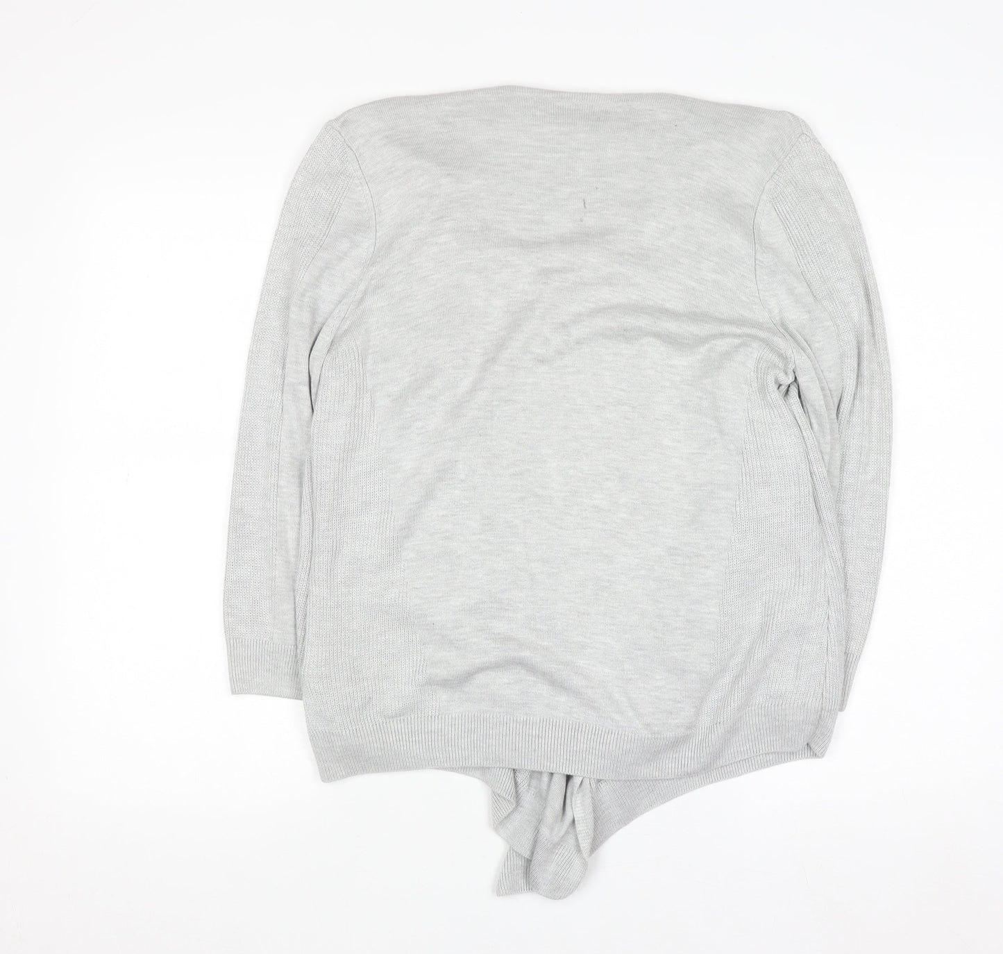 Marks and Spencer Women’s Grey Cardigan Size 14 Knit Open Front