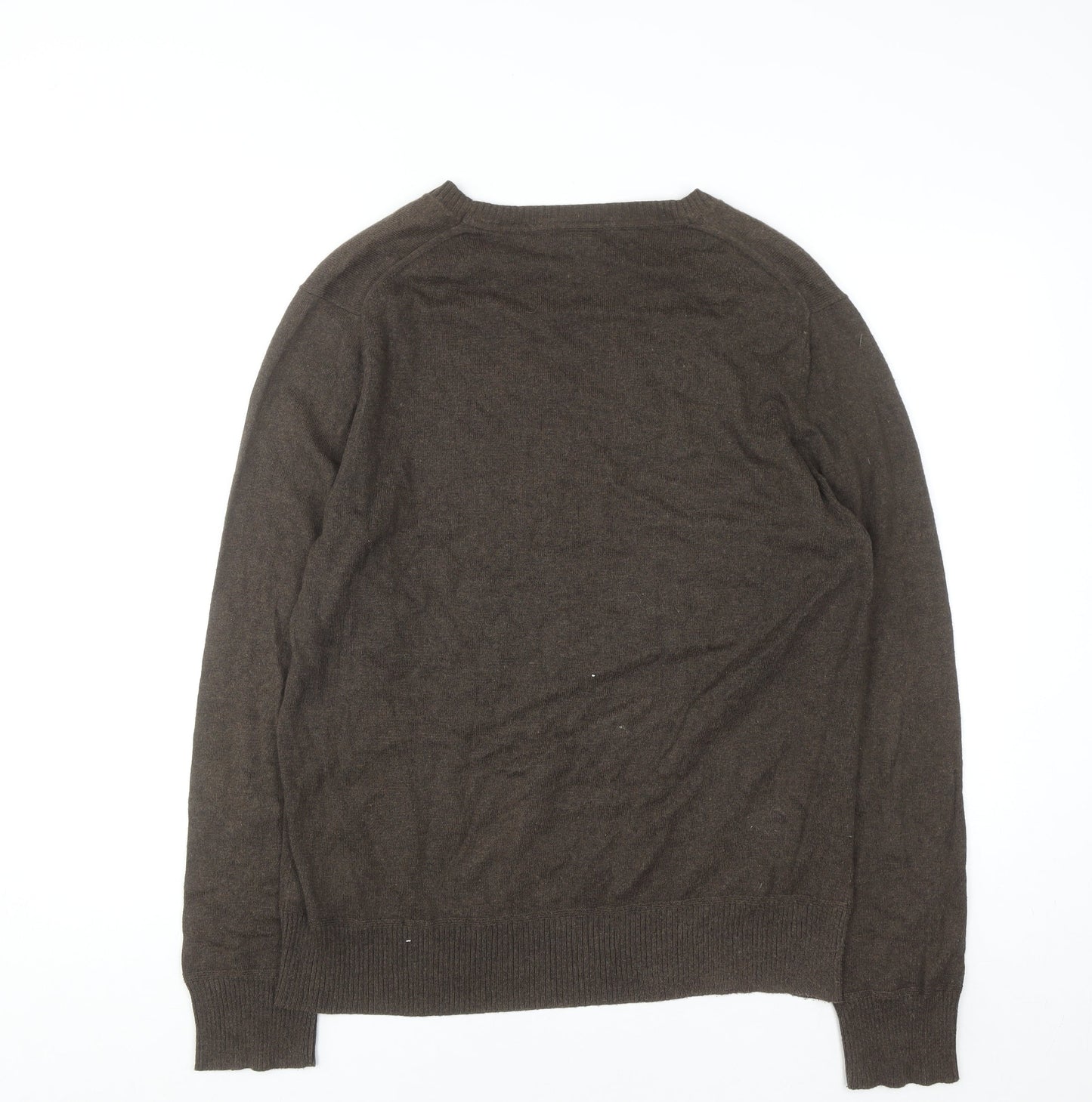 GAP Mens Brown Cotton Cashmere Crew Neck Jumper Size L