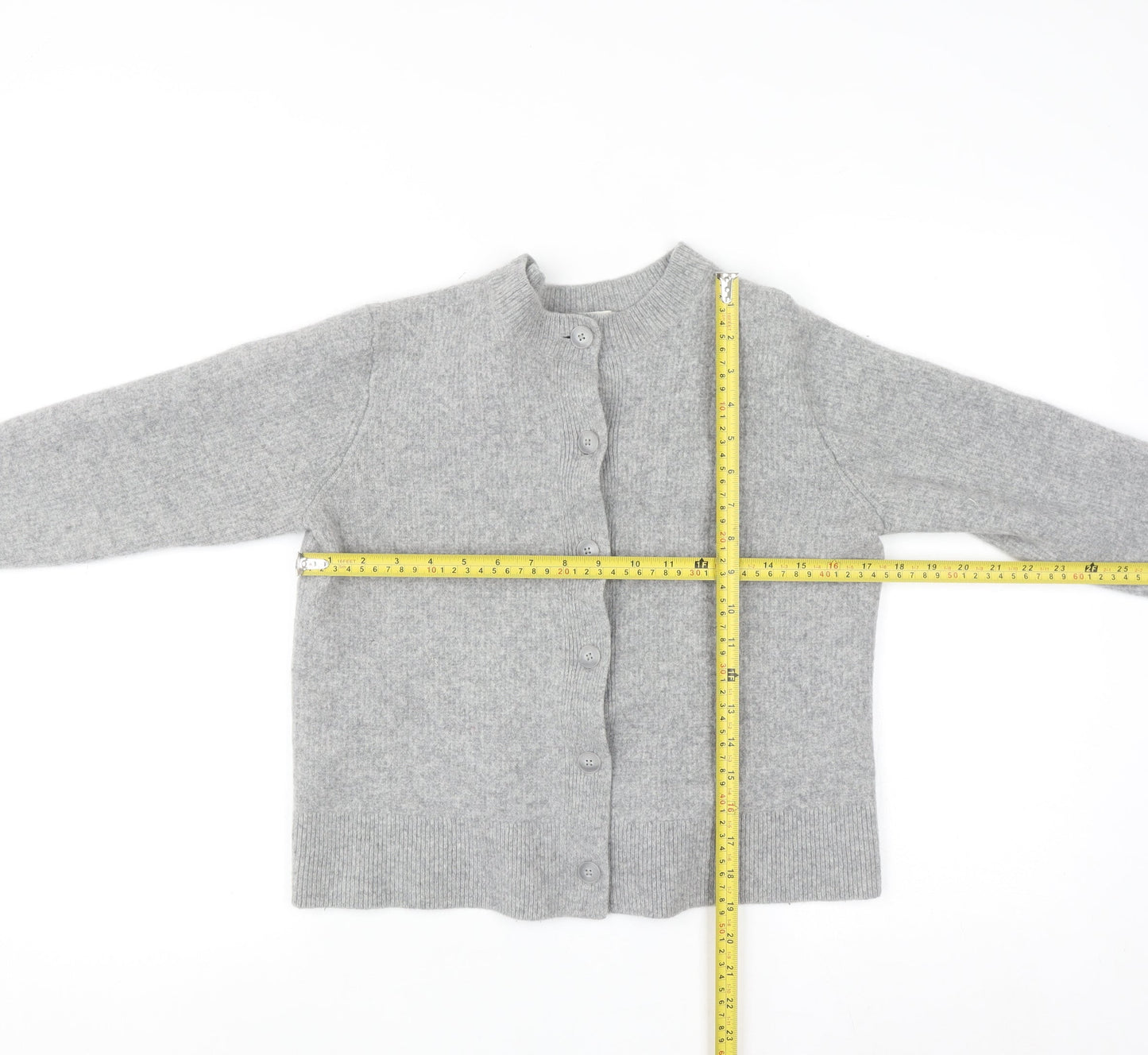 Uniqlo Comptoir des Cotonniers Grey Wool Women's XL Cardigan