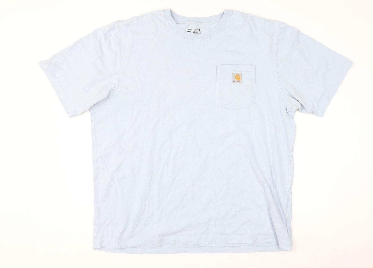 Carhartt Men Blue XL Loose Fit Heavyweight Cotton Crew Neck T-Shirt
