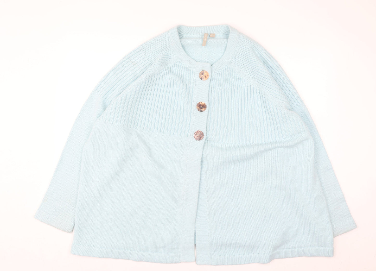 Anthology Women's Blue Plus Size 28/30 Button Cardigan Knit Jumper
