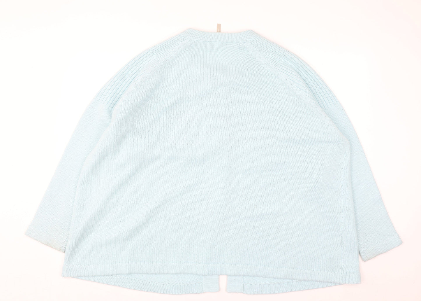 Anthology Women's Blue Plus Size 28/30 Button Cardigan Knit Jumper