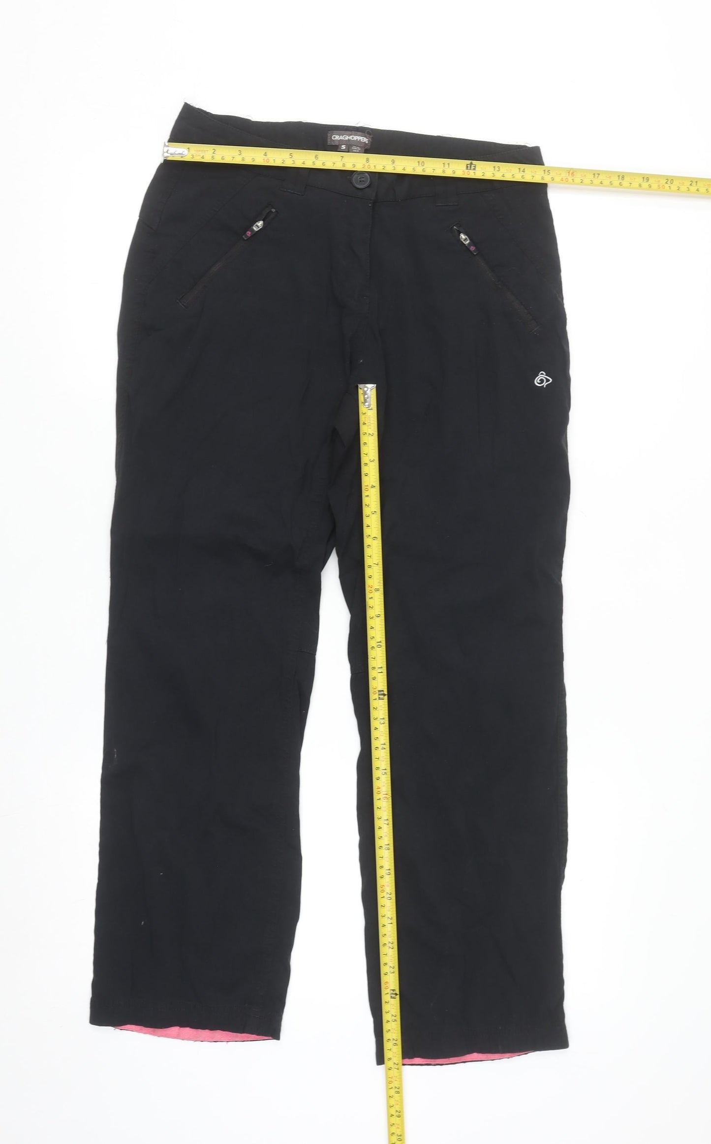 Craghoppers Womens Black Size 10 Cargo Travel Trousers