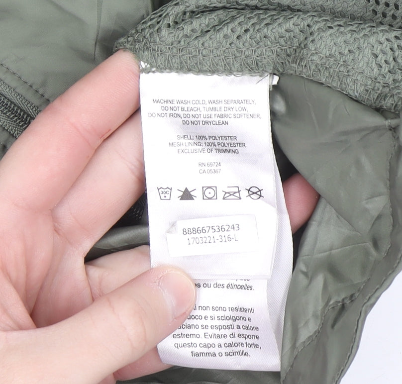 Columbia Women’s Green Lightweight Hooded Windbreaker Jacket Size L