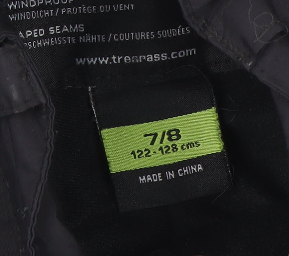 Trespass Boys Black Waterproof Breathable Snow Pants 7-8 Years