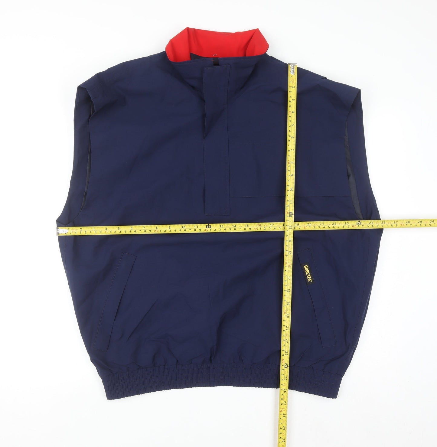 Zero Restriction Men's Blue L Gore-Tex Golf Waistcoat Waterproof