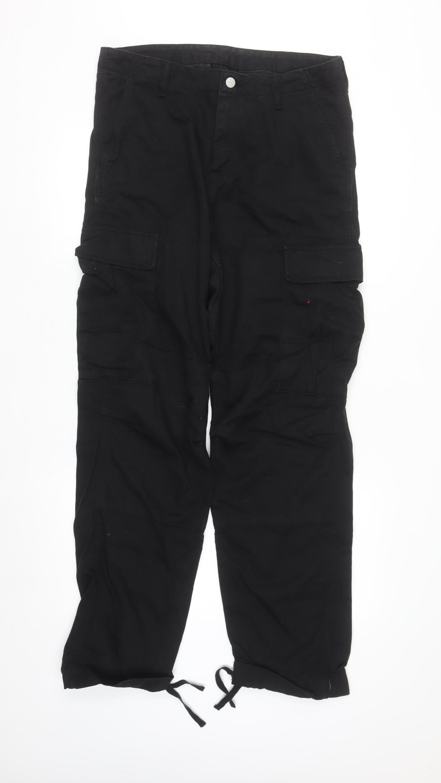 Carhartt Men's Black Regular Cargo Work Trousers 32W 32L