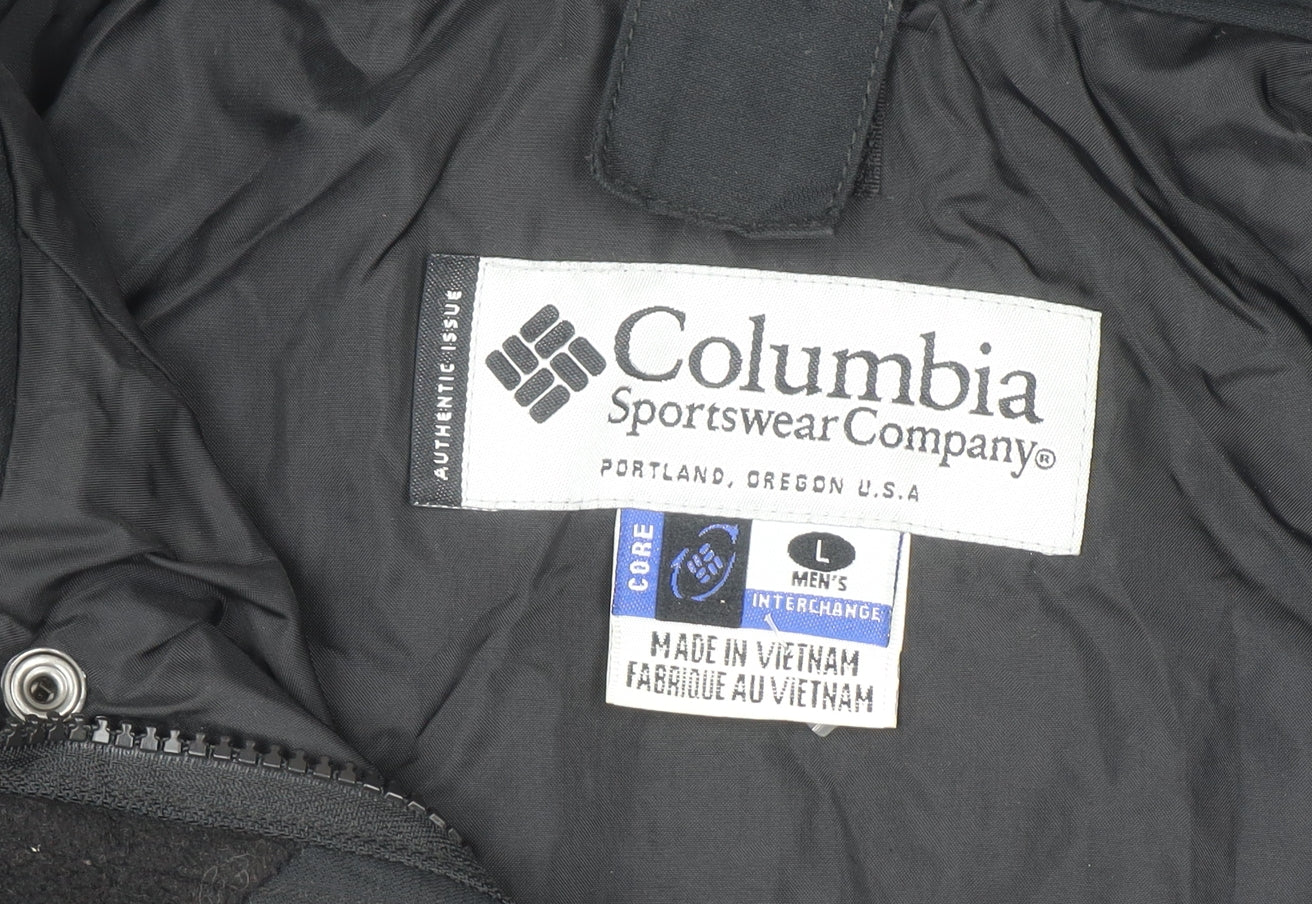 Columbia Men's Black L 3-in-1 Waterproof Hooded Jacket
