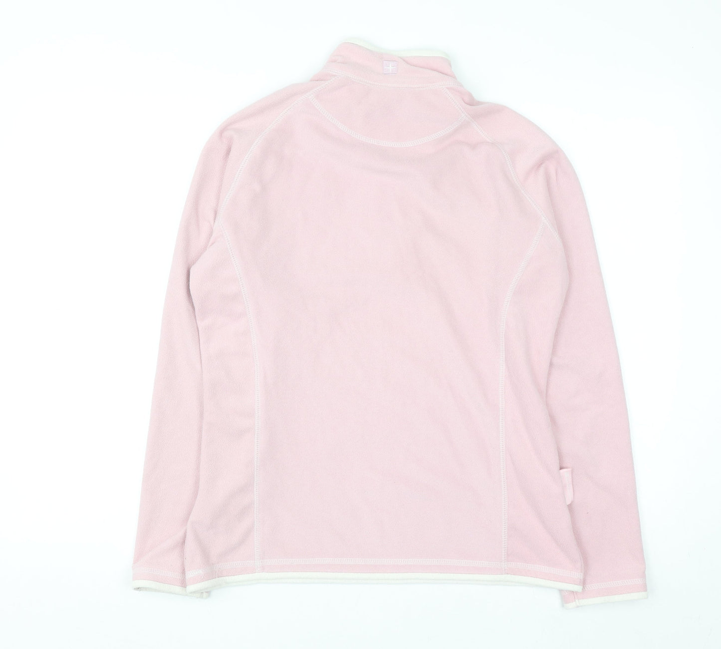 Mountain Warehouse Women Pink Fleece 1/4 Zip Pullover Sweatshirt UK 12