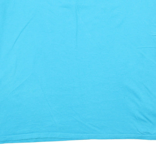 Columbia Men's Blue 2XL PFG Graphic Cotton Crew Neck T-Shirt