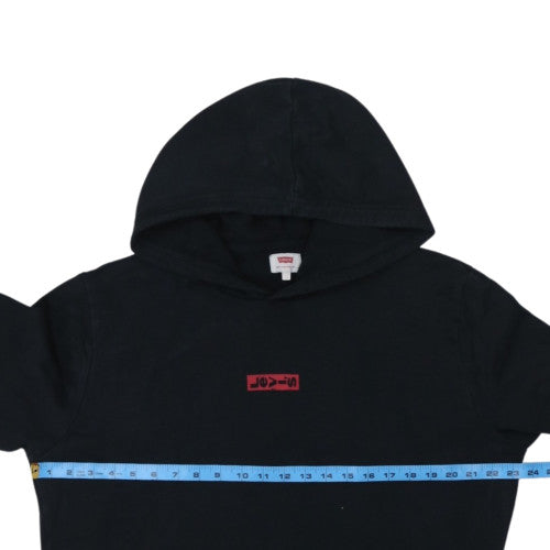 Levi's Men's Black Pullover Hoodie L Logo Fleece Sweatshirt