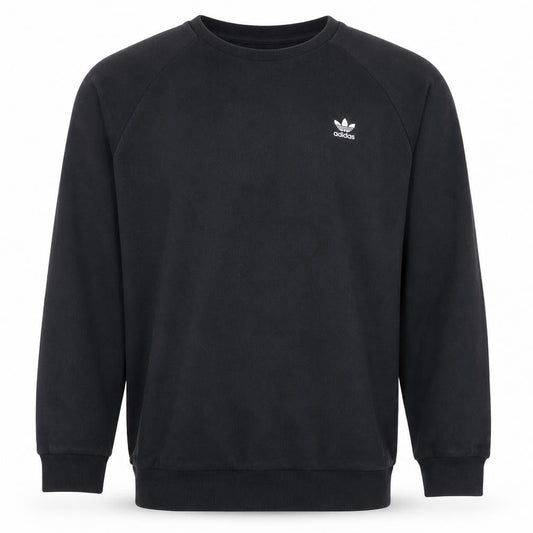 adidas Mens Black XL Pullover Sweatshirt Crew Neck Logo