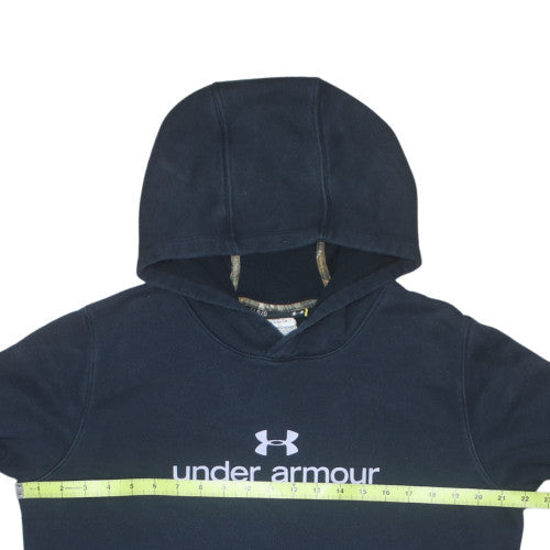 Under Armour Men's Blue Pullover Hoodie Size L Fleece Logo Sportswear