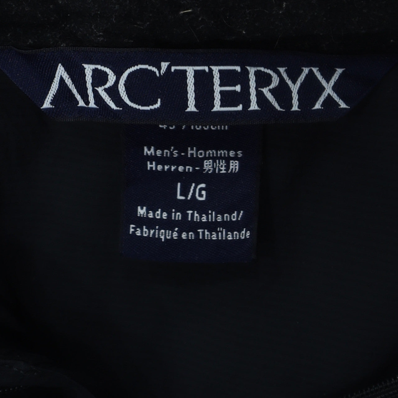 Arc'teryx Men's Black Softshell Mid-Length Jacket L Regular Fit