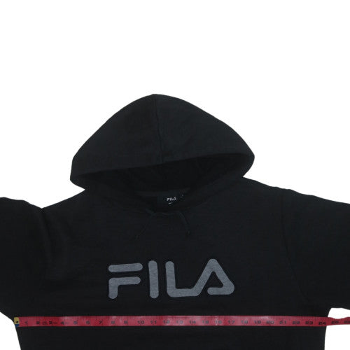 FILA Men's Black XL Pullover Hoodie Sweatshirt with Logo