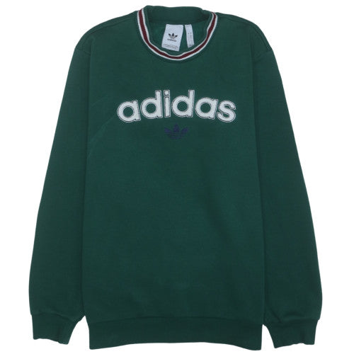 Adidas Men’s Green 2XL Pullover Crew Neck Graphic Sweatshirt