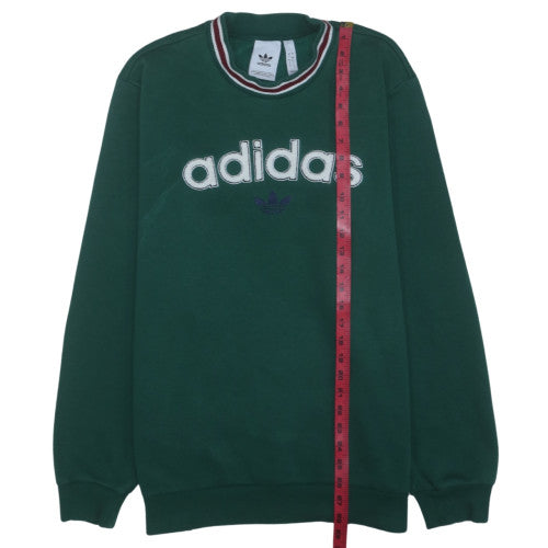 Adidas Men’s Green 2XL Pullover Crew Neck Graphic Sweatshirt