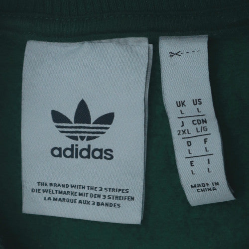 Adidas Men’s Green 2XL Pullover Crew Neck Graphic Sweatshirt