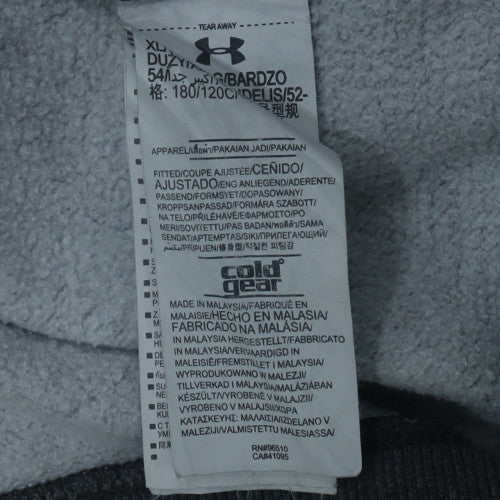 Under Armour Men's Grey XL Fitted Pullover Hoodie ColdGear