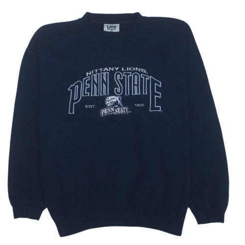 Lee Sport Men's Blue Penn State Graphic Sweatshirt XL Vintage Pullover