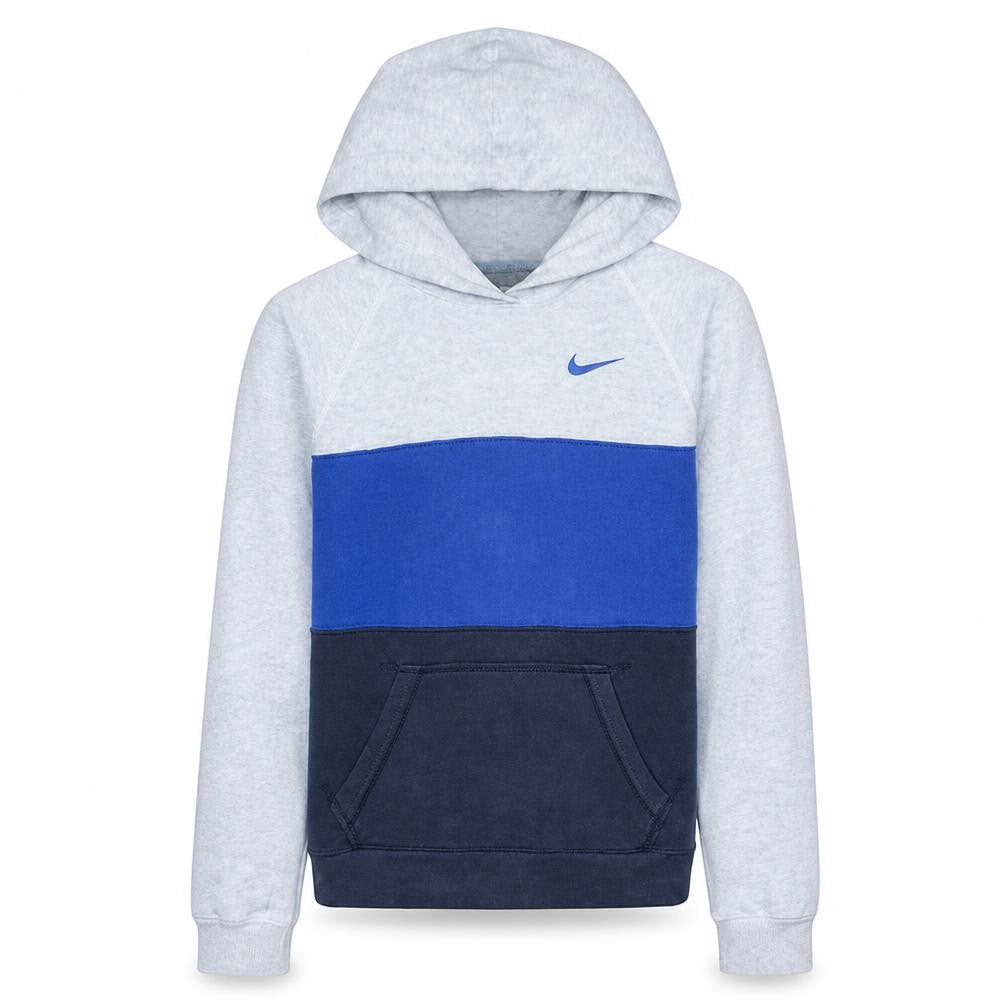 Nike Teens Blue Pullover Hoodie XS Regular Fit Fleece