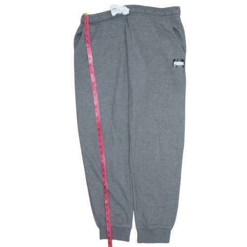 Puma Men's Grey XL Sweatpants Joggers Fleece Activewear Tapered Fit