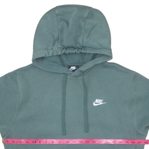Nike Men's Green Pullover Hoodie Small Regular Fit Fleece Sweatshirt