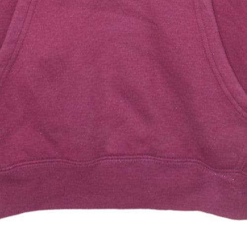 Champion Men's Red Pullover Hoodie Medium Logo Fleece Sweatshirt