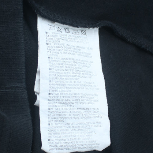 Nike Men's Black Full Zip Hoodie Fleece Size M Regular Fit