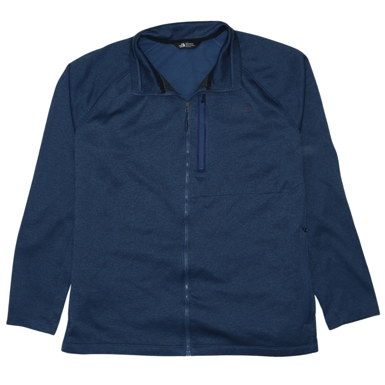 The North Face Mens Blue XXL Full Zip Fleece Track Jacket