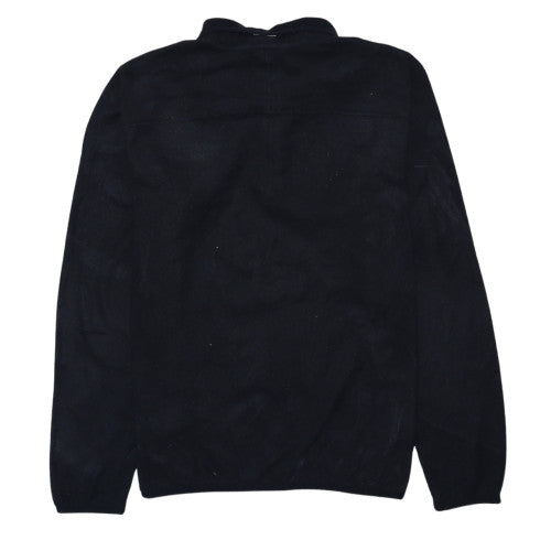The North Face Men's Black Fleece 1/4 Zip Pullover Sweatshirt M