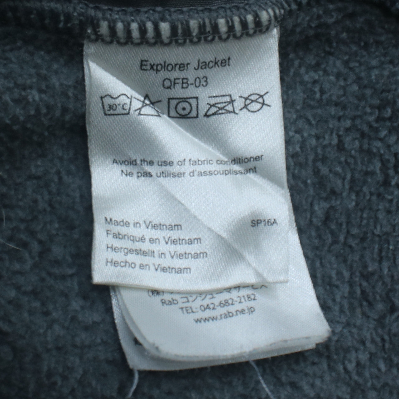 Rab Men's Grey Explorer Fleece Activewear Jacket UK S
