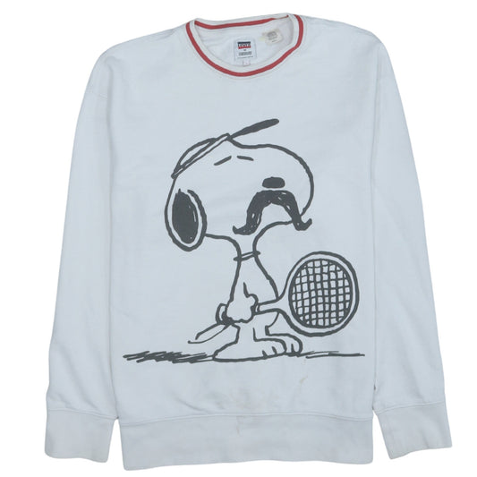 Levi's x Peanuts Women's White Snoopy Tennis Sweatshirt Size S