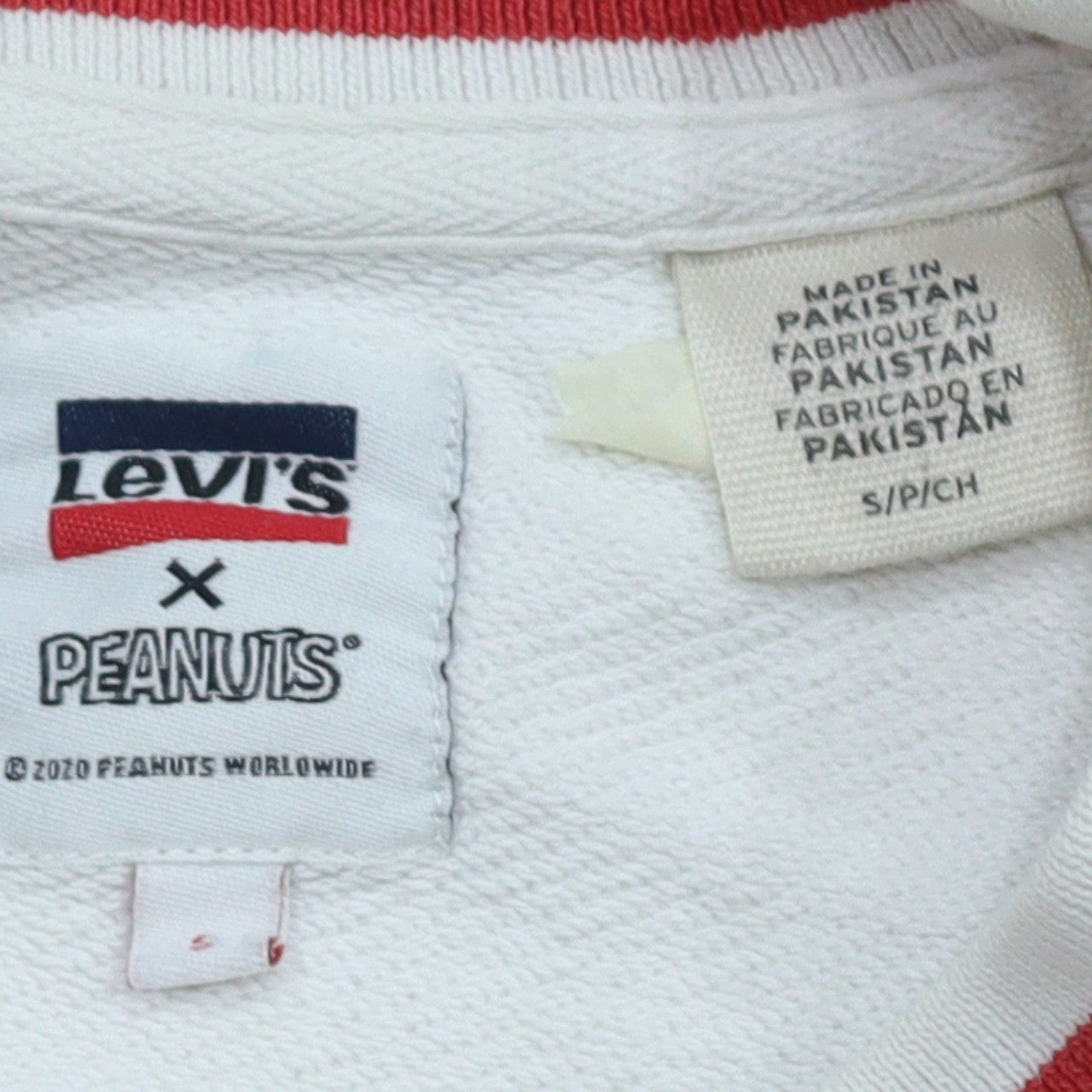 Levi's x Peanuts Women's White Snoopy Tennis Sweatshirt Size S