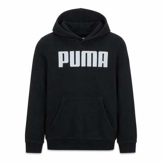 Puma Men's Black Pullover Hoodie Small Regular Fit Fleece Sportswear