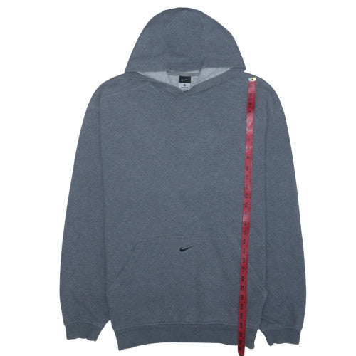 Nike Men’s Grey Pullover Hoodie L Regular Fit Fleece Sweatshirt
